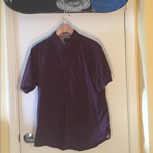 Burgundy casual dress shirt