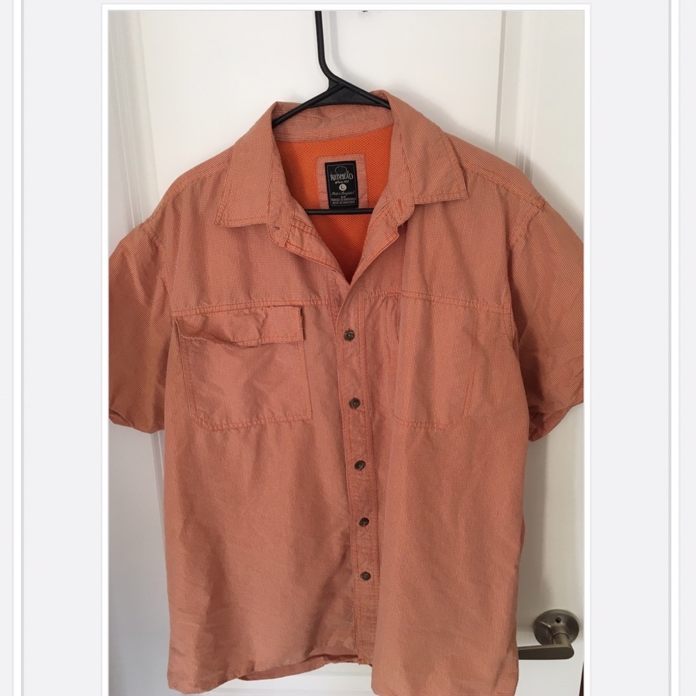Men's Fishing Shirt, Button-Up Short-sleeve