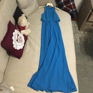 Blue Jill by Jill Stewart faux two piece dress