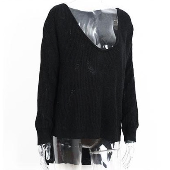 'Adrienne' High Low Sweater - Picture 3 of 4