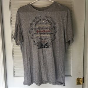 Banana Republic Gray Designed T-Shirt Size L