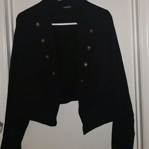 Cropped military style jacket