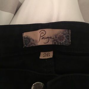 Paige black skinny jeans