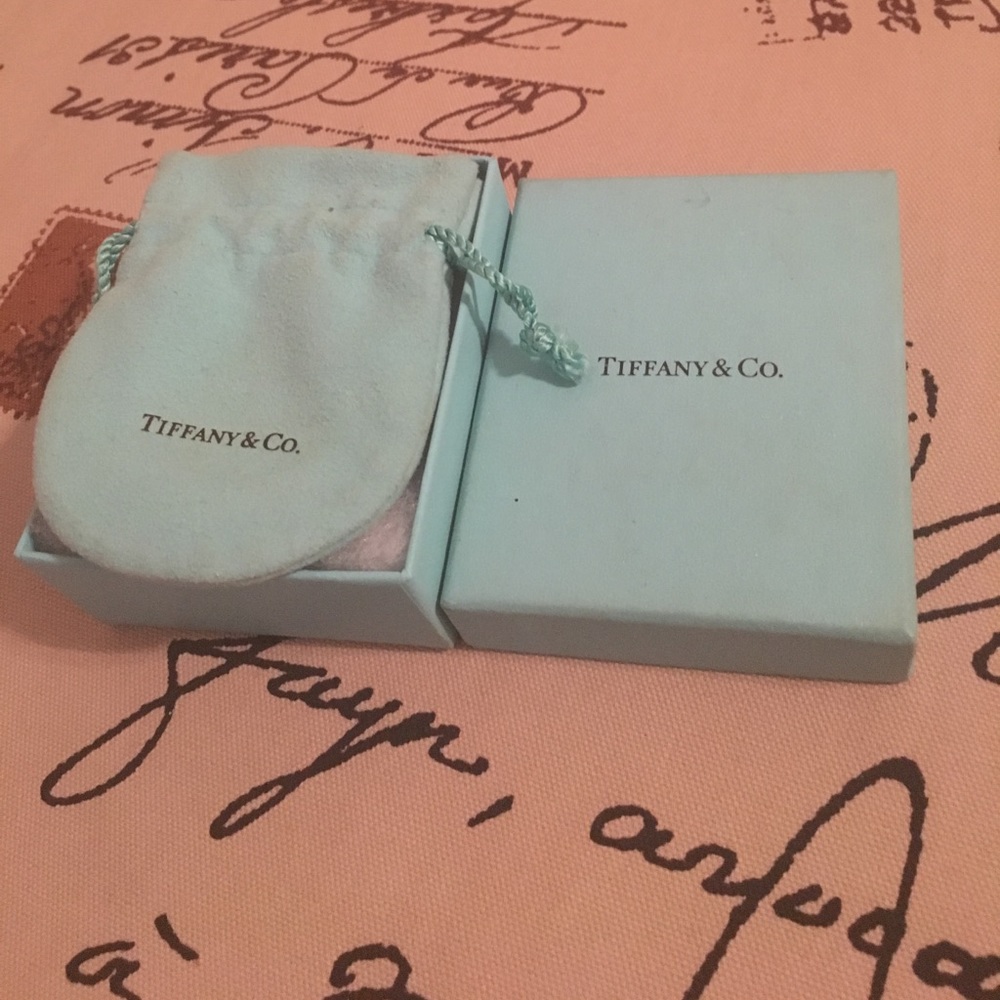Authentic Tiffany box with stuffing and dust bag
