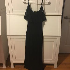 Black maxi dress