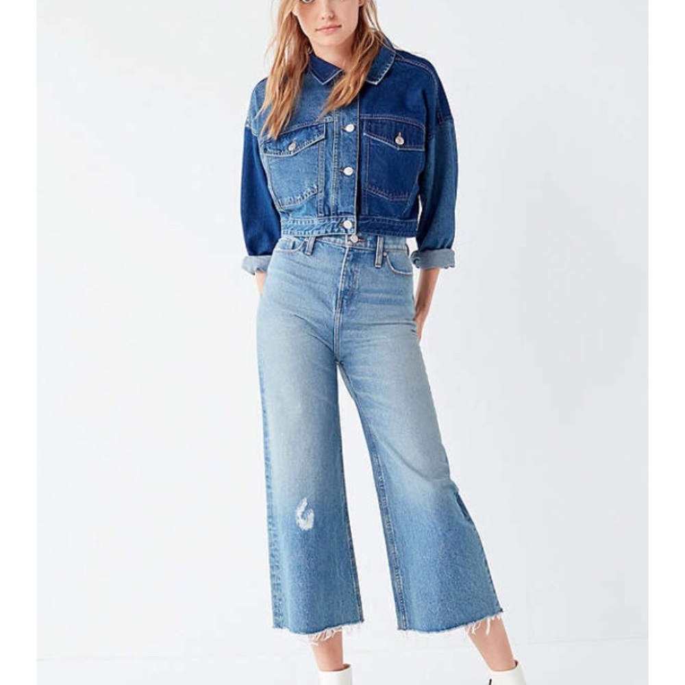 NWT XS/24 BDG High rise denim culotte