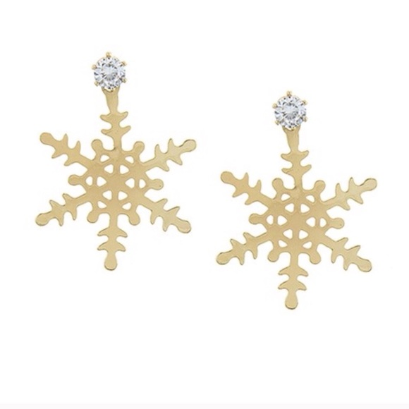 Gorgeous Snow flake crystal earrings - Picture 1 of 2