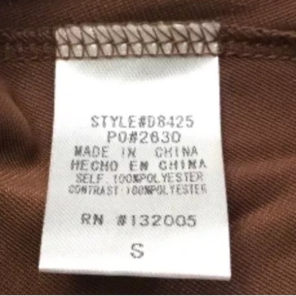 Entro Brown Velvet Dress NWT - Picture 8 of 8