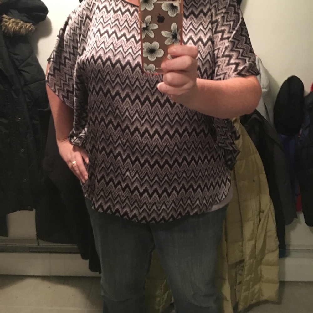 Butterfly sleeve blouse