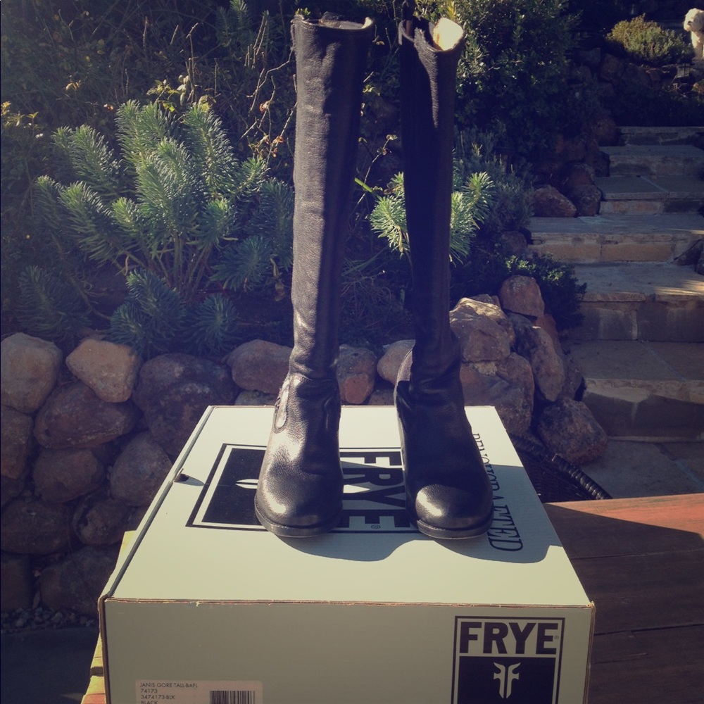 Frye Janis Gore Tall Riding Boots