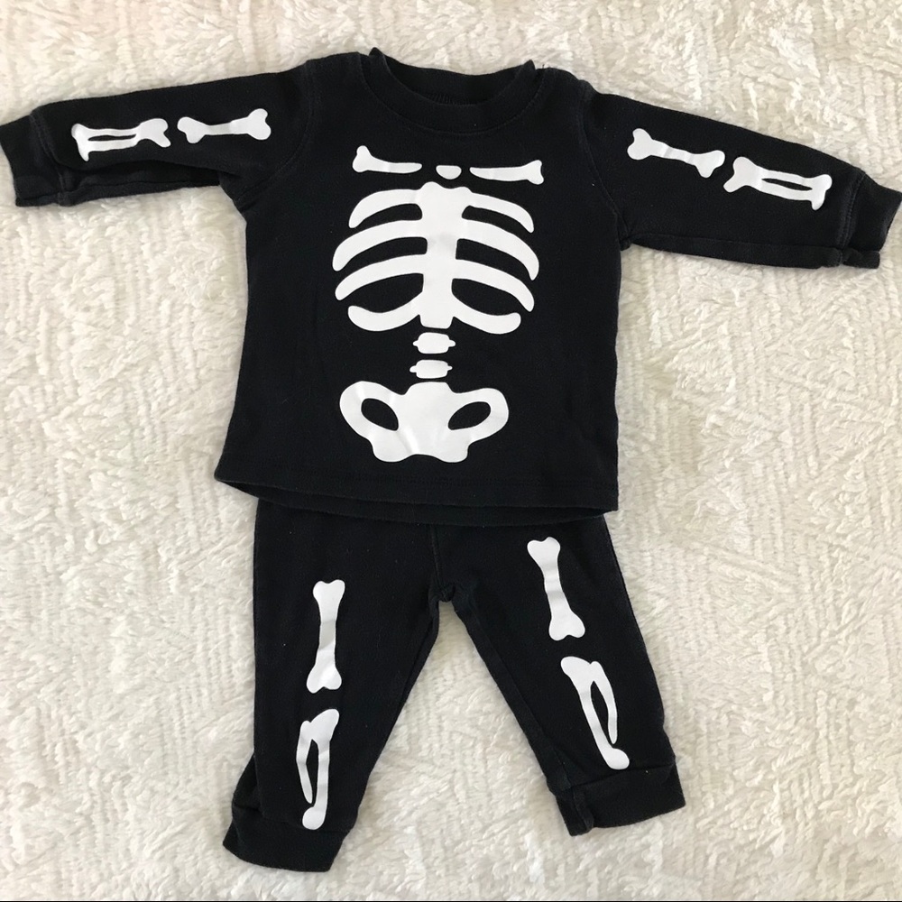 Two Piece Baby Skeleton Outfit