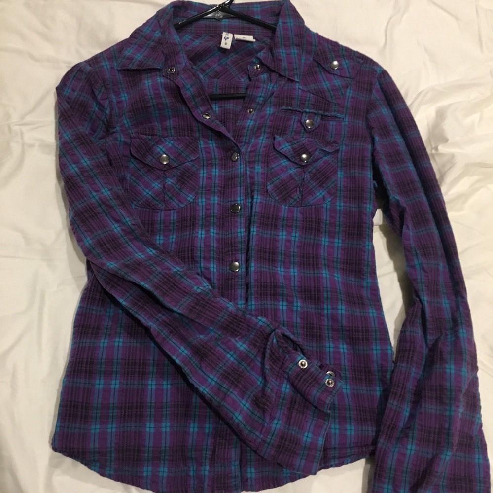 Plaid button up