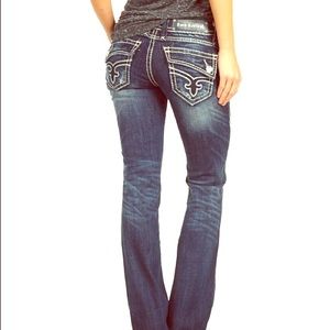 ROCK REVIVAL JOHANNA BOOT CUT DENIM