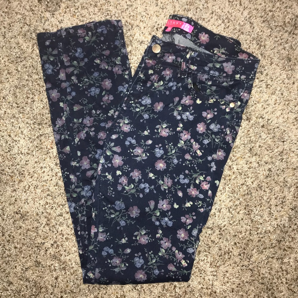 Flower Skinny Jeans