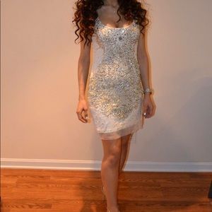 Crsytal dress party dress