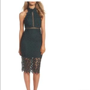Bardot Lace Gemma Forest Green size 6