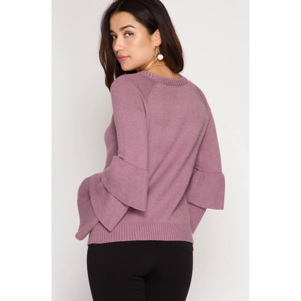Triple Ruffle Sweater - Picture 3 of 5