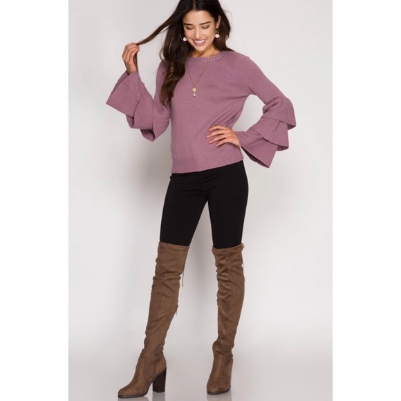 Triple Ruffle Sweater - Picture 4 of 5