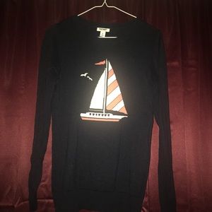 Sweater with sail boat XS Old Navy