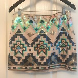 Express Sequin Skirt