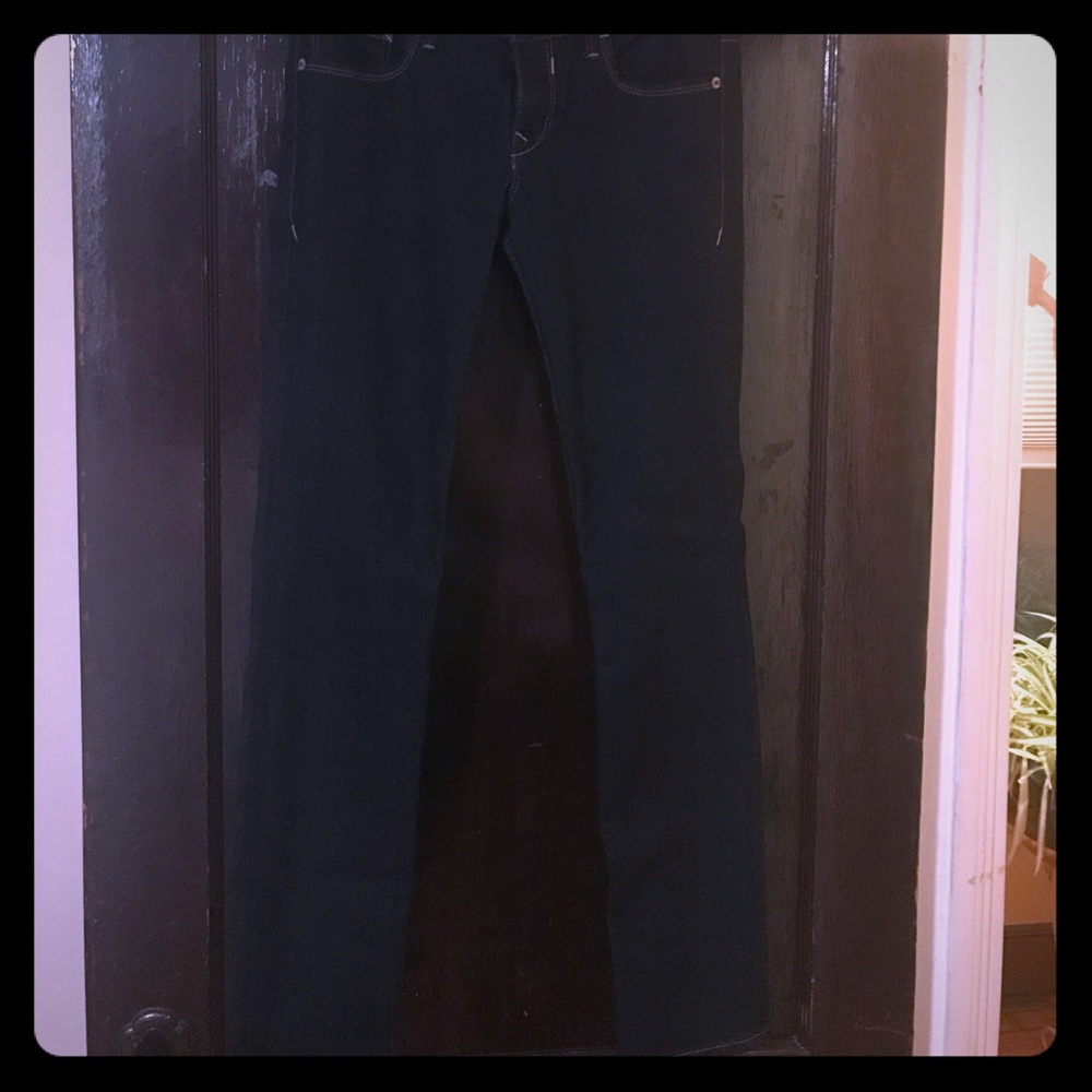 Cropped skinny low rise jeans