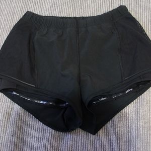 Lululemon shorts with spandex & mesh sides- size 2
