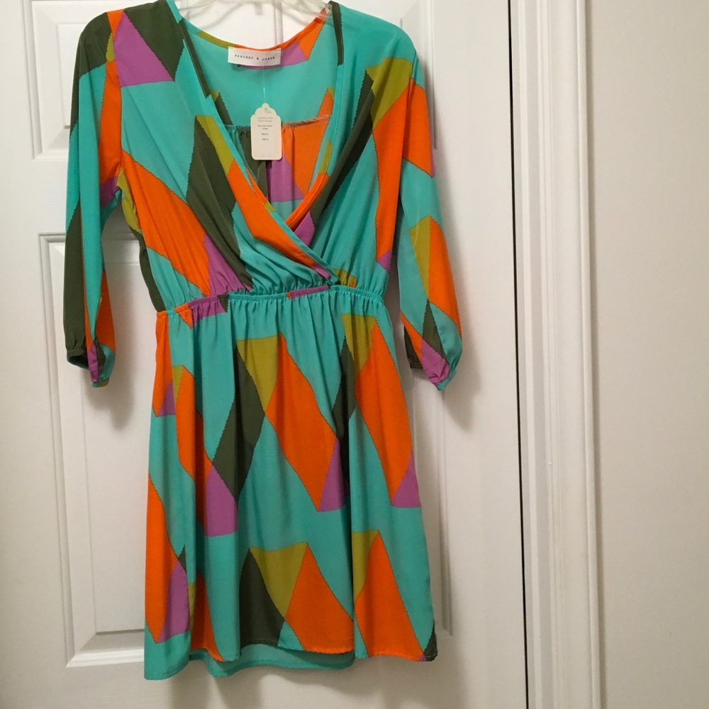 Patterned dress - perfect for spring or fall!