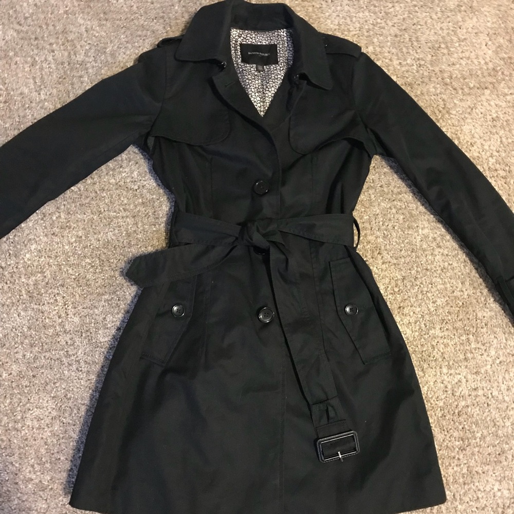 DONATING NEXT WEEK- EUC black trench coat