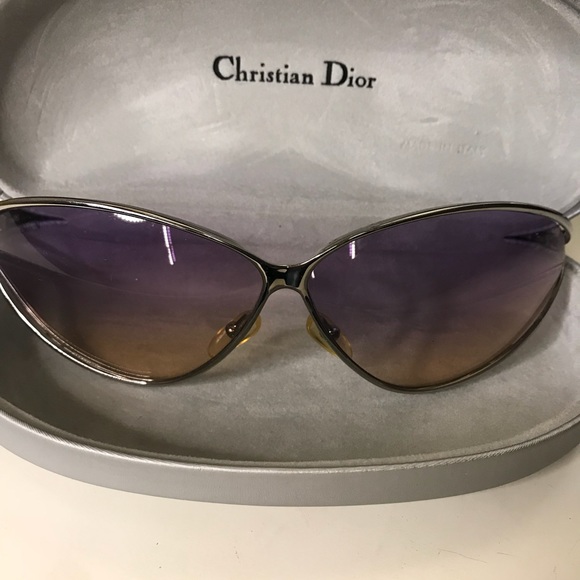 Christian Dior silver framed sunglasses - Picture 1 of 8