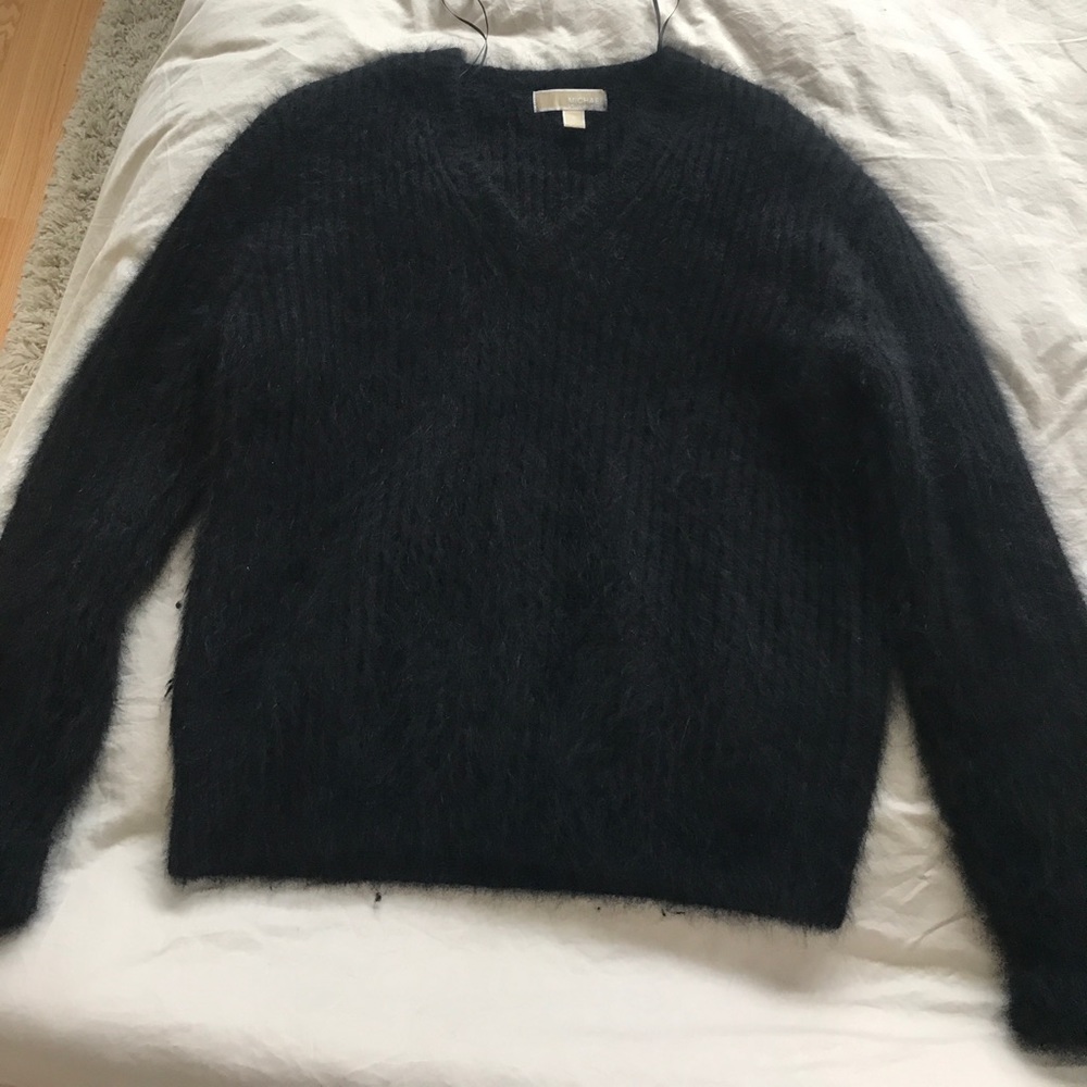 Black fuzzy sweater