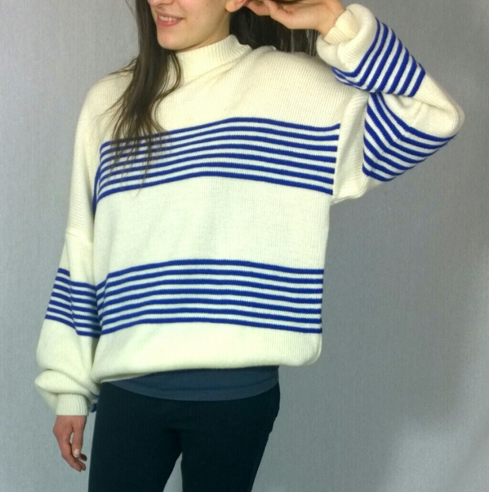 Oversized striped sweater