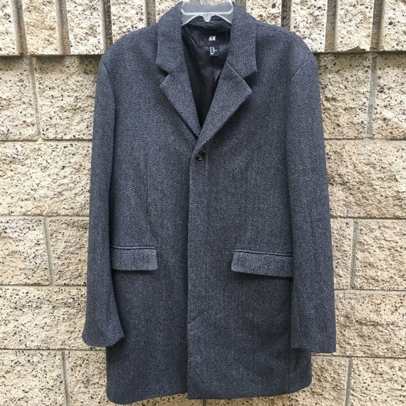H&M long grey coat men - Picture 2 of 4