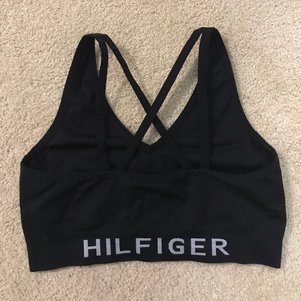 Black Tommy Hilfiger Sports Bra