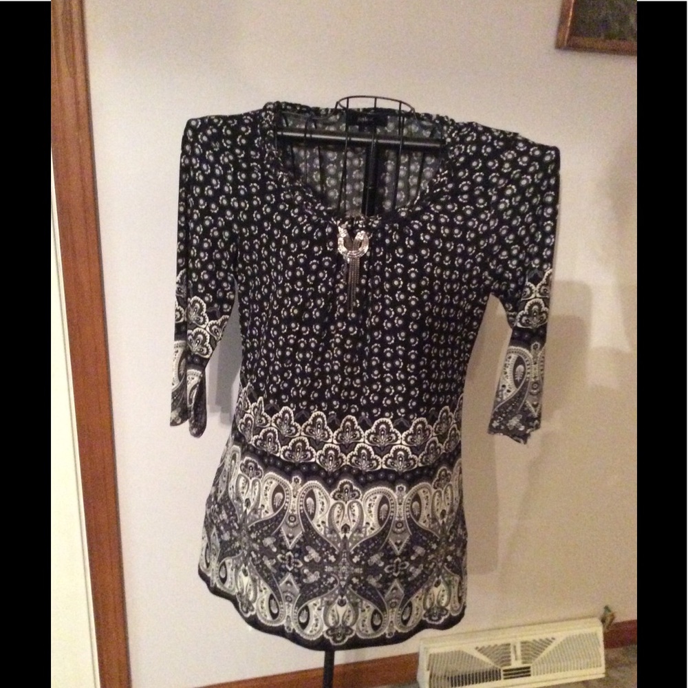 Black and White tunic