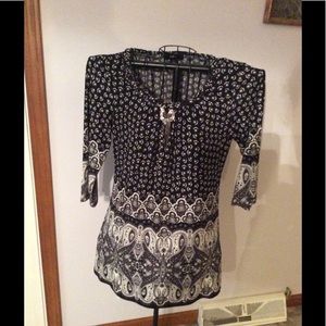 Black and White tunic