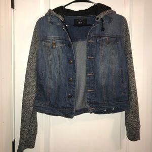 NEW‼️Mystique Boutique Hooded Denim Jacket