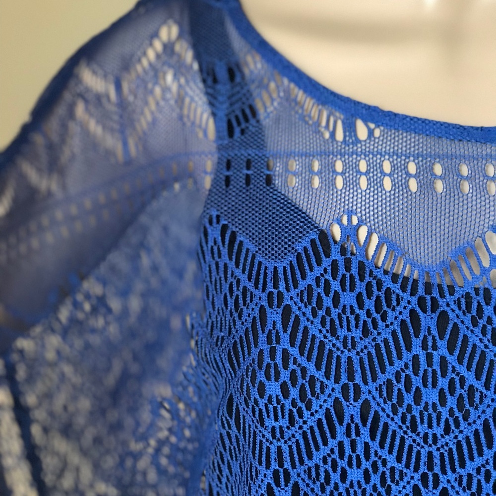 Blue Tassel Top