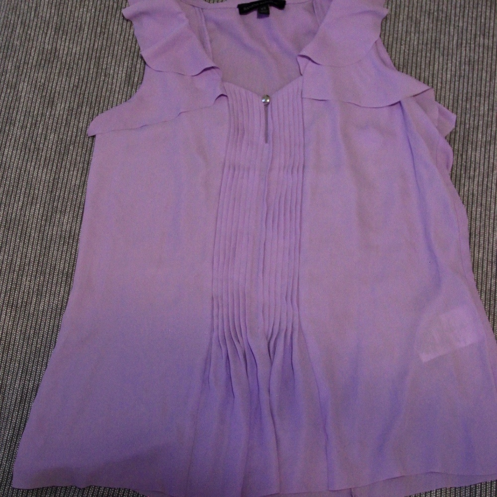 Banana Republic Sleeveless Ruffle Blouse- Size XS
