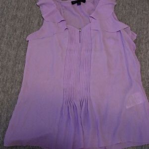 Banana Republic Sleeveless Ruffle Blouse- Size XS