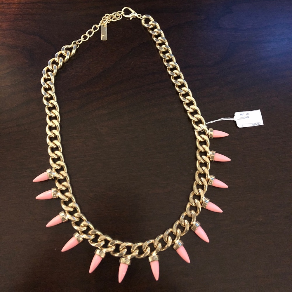 Pink and gold necklace NWT