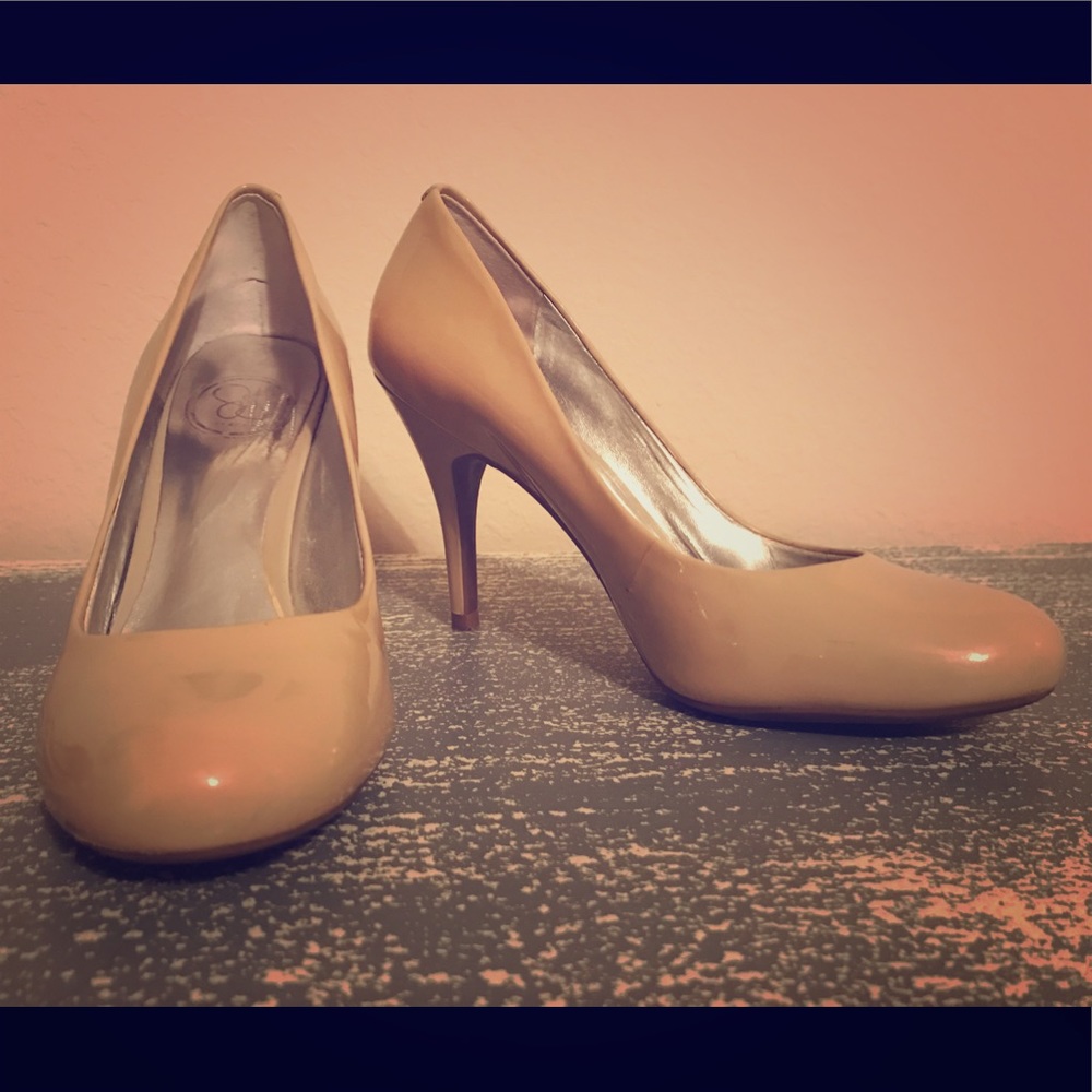 Patent Nude Heels