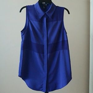 Purple, blue-ish casual top