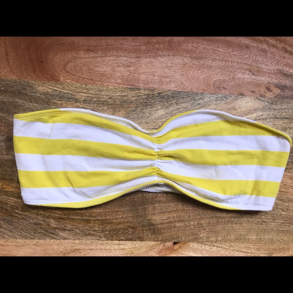 *$10 or FREE* Mustard Yellow Striped Bandeau