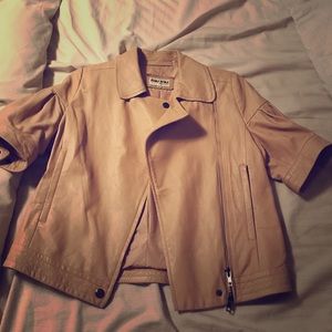 Miu Miu leather jacket, short sleeve