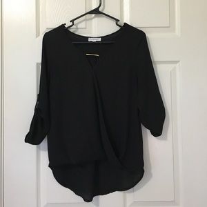 Black long sleeve dress shirt