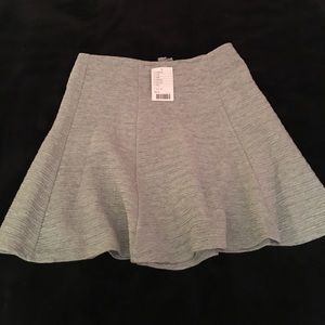 Anthropologie gray skirt, L, 17” long