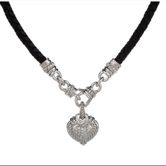 Judith Ripka Jewelry - Judith Ripka Heart enhancer with leather cord