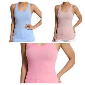 🆕 WunderWear Intimates Racerback Ribbed Tank 3pk