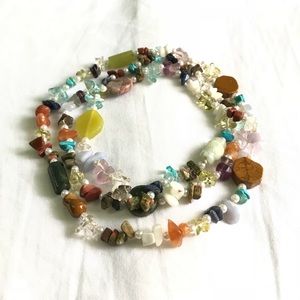 Multi Color and Stone Necklace