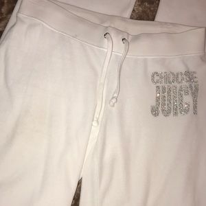 White juicy jumpsuit pants